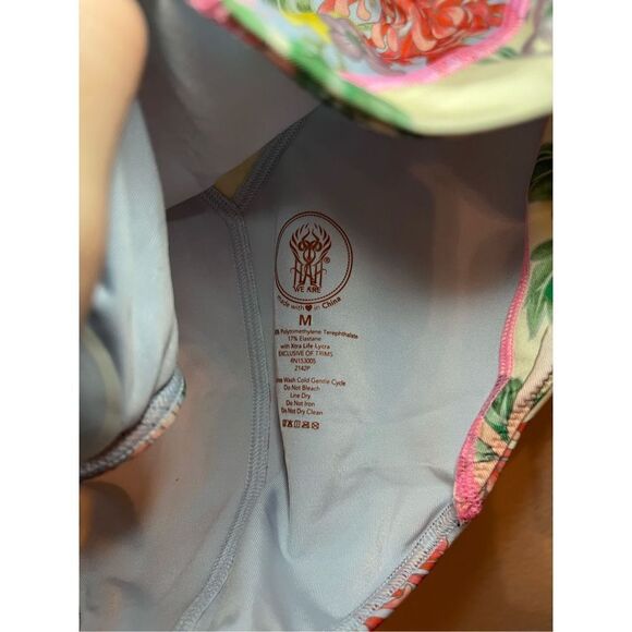 Free People HAH Gloves Off Bodysuit Swimsuit in Kyoto Kimono & French Blue - NWT - Picture 4 of 9